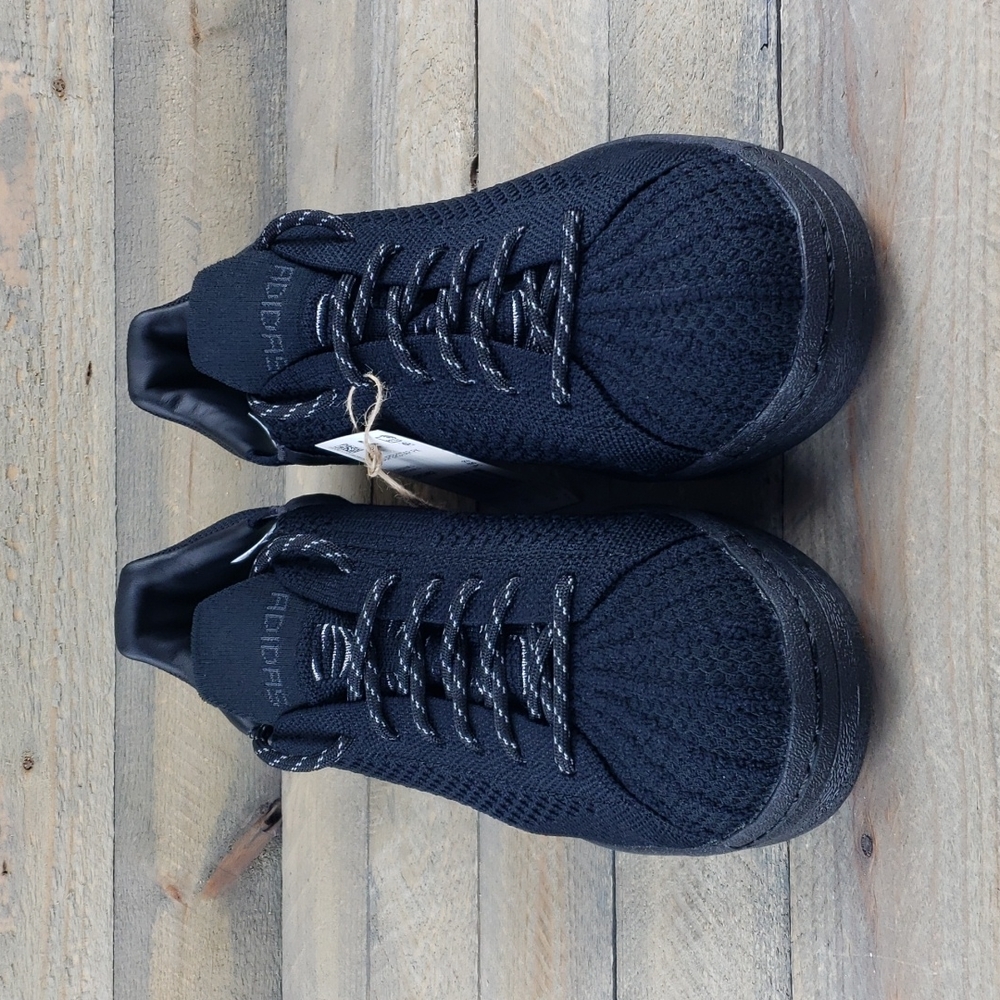 adidas PW Superstar PK Originals Pharrell Williams Primeknit Triple Black - Picture 5 of 10